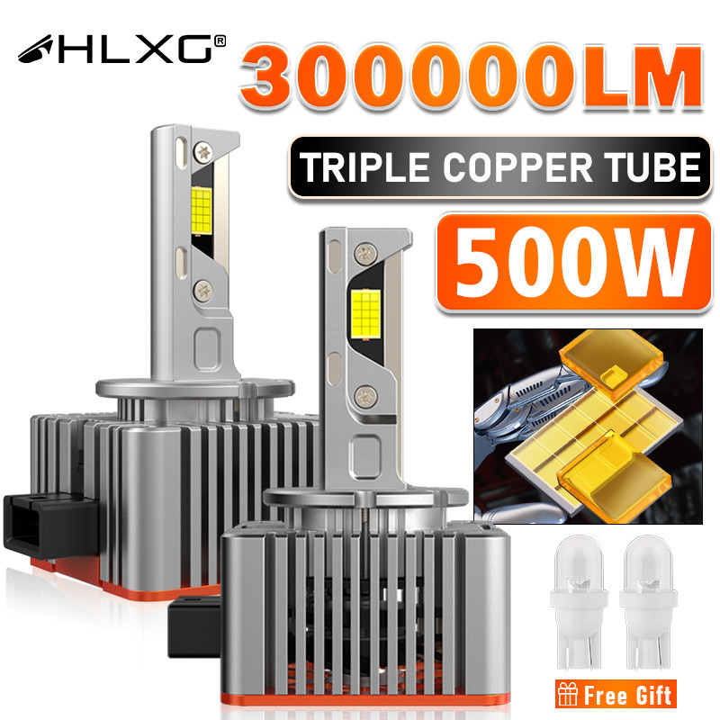 Hlxg D1S D2S D4S D3S หลอดไฟซีนอน LED 500W HID Canbus D1R D2R D3R D4R D5S D8S 30 ชิ้น