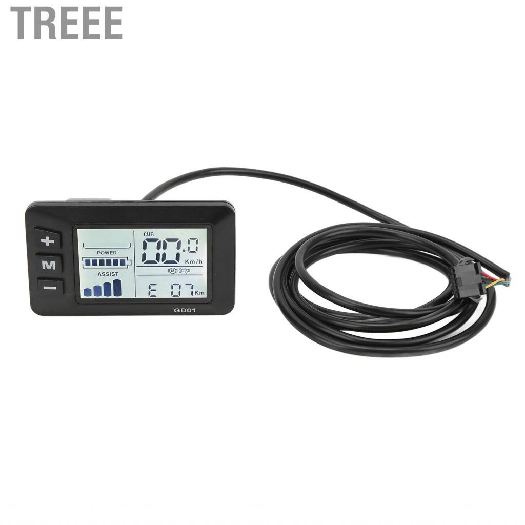 Treee Electric Bicycle Odometer LCD Display Meter Modification for Scooters