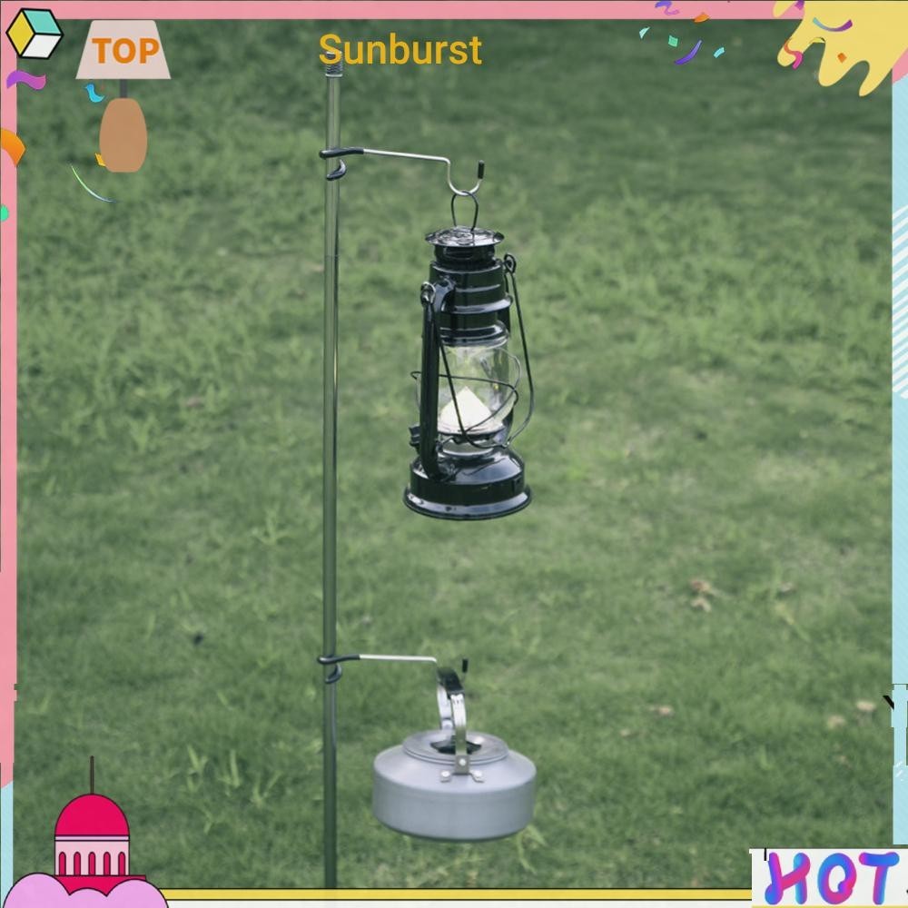 [Sunburst11.th] ตะขอแขวนโคมไฟเต็นท์ สเตนเลส แบบพกพา