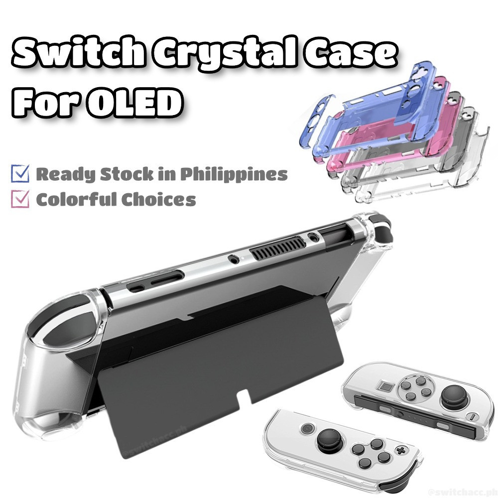 Dockable Switch Crystal Case แยกออกแบบสําหรับ Nintendo Switch 2/ OLED Ready Stock Ultra Thin Anti-Scratch รุ่น C