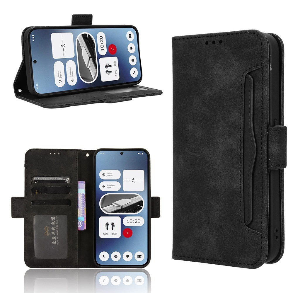 Multi-Card Slots Casing Nothing Phone 2A 5G Wallet Case PU Leather Magnetic Buckle Flip Cover Card H