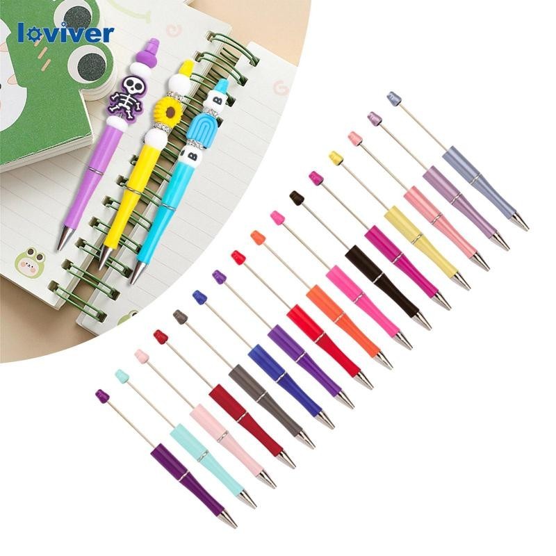 [Loviver] ปากกาลูกลื่น แบบพกพา สร้างสรรค์ วาดภาพ ลูกปัด ชุดปากกา คละแบบ ปากกาลูกปัด
