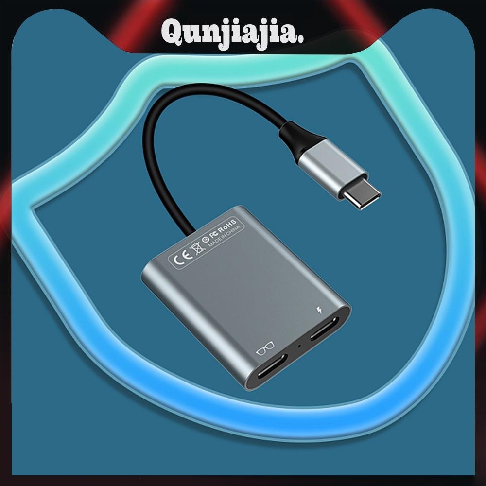 2 in 1 ฮับ USB-C PD100W ถ่ายโอนข้อมูล 10Gbps สําหรับแว่นตา AR - รูปที่ 2