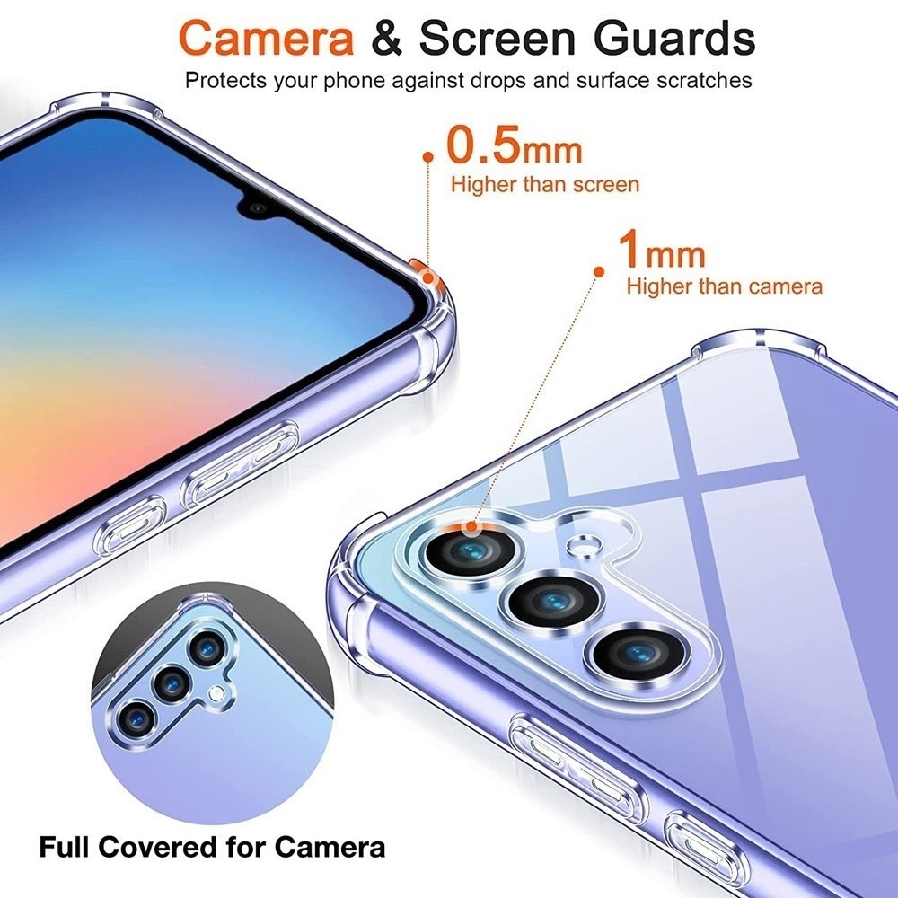 เคสใส A55 เคสกันกระแทก ซัมซุง A05 A05S เคสนิ่ม สำหรับ Samsung Gaxlay A15 A25 A35 5G รุ่นใหม่ เคสโทรศัพท์มือถือแบบใส - รูปที่ 4