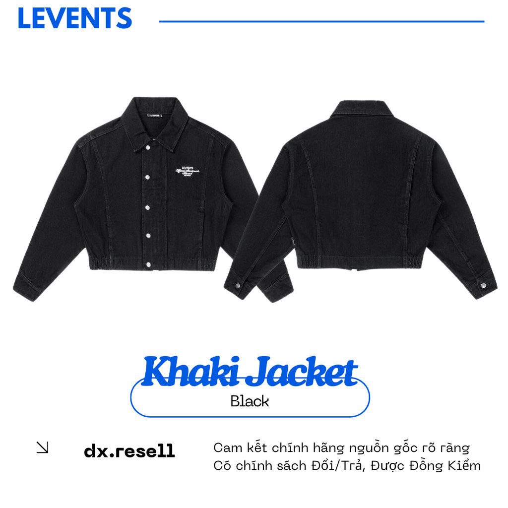Levents Official Boxy Khaki Jacket/ สีดํา