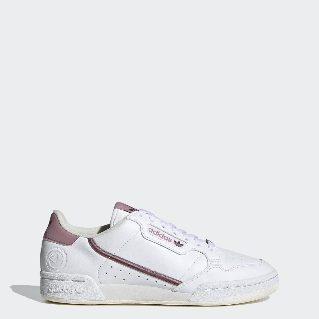 adidas ไลฟ์สไตล์ รองเท้าวีแกน Continental 80 ผู้หญิง สีขาว GZ0784