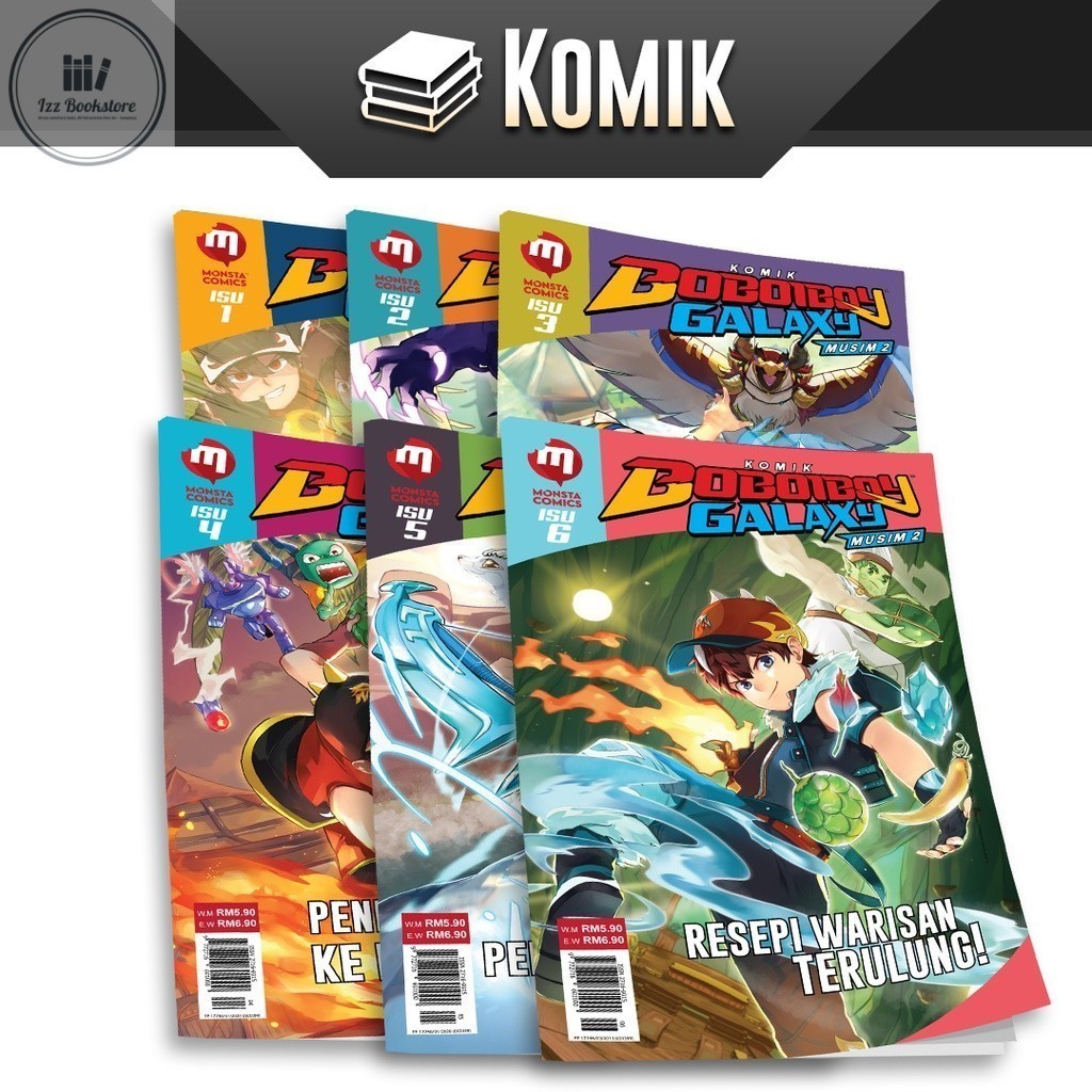 [KK] Animonsta BoBoiBoy Galaxy Comic STUDIO Season 2: Rimbara Bundle (Isu 1-issue 6)/issue 1 2 3 4 5 6
