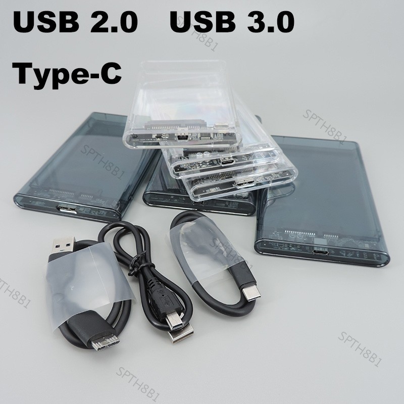 เคสฮาร์ดไดรฟ์ภายนอก hd 2.5 SATA เป็น USB 3.0 5Gbps 2.5 hdd แบบพกพา สําหรับ PC Disk SSD Box TH8B1