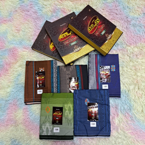 โสร่ง ATLAS รุ่น JACQUARD Songket เนื้อผ้าคอตต้อน 100% (ยกดอก) รหัส ATA38