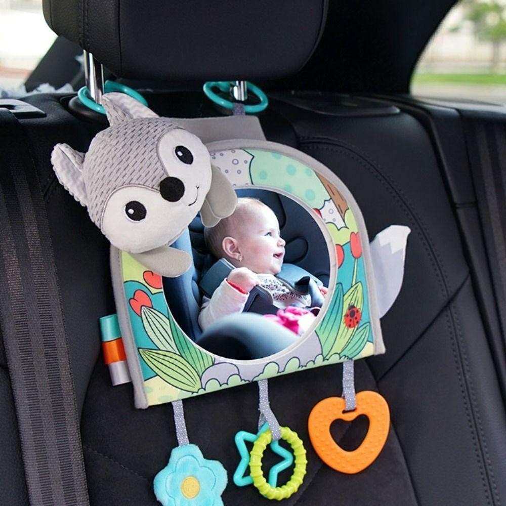 JEROMYBF ที่นั่งนิรภัย Headrest Rearview, โพลีเอสเตอร์กระจกนูนกระจกรถเด็ก,น่ารักมุมมองความปลอดภัย Early Education HD ด้านหลัง Ward รถเด็กเด็ก - รูปที่ 7