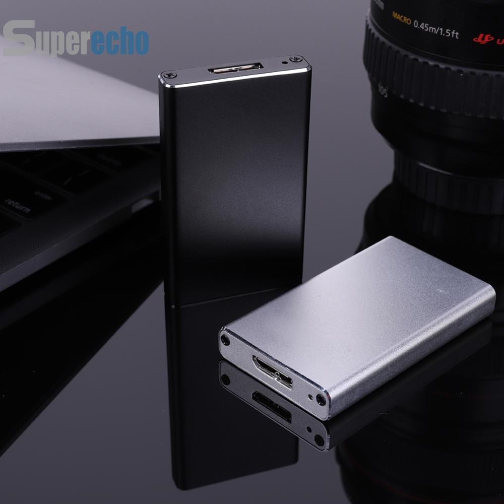 เคสฮาร์ดไดรฟ์ MSATA เป็น USB3.0 Mini SSD สําหรับฮาร์ดดิสก์ SSD 30*25/50 MSATA [superecho.th]