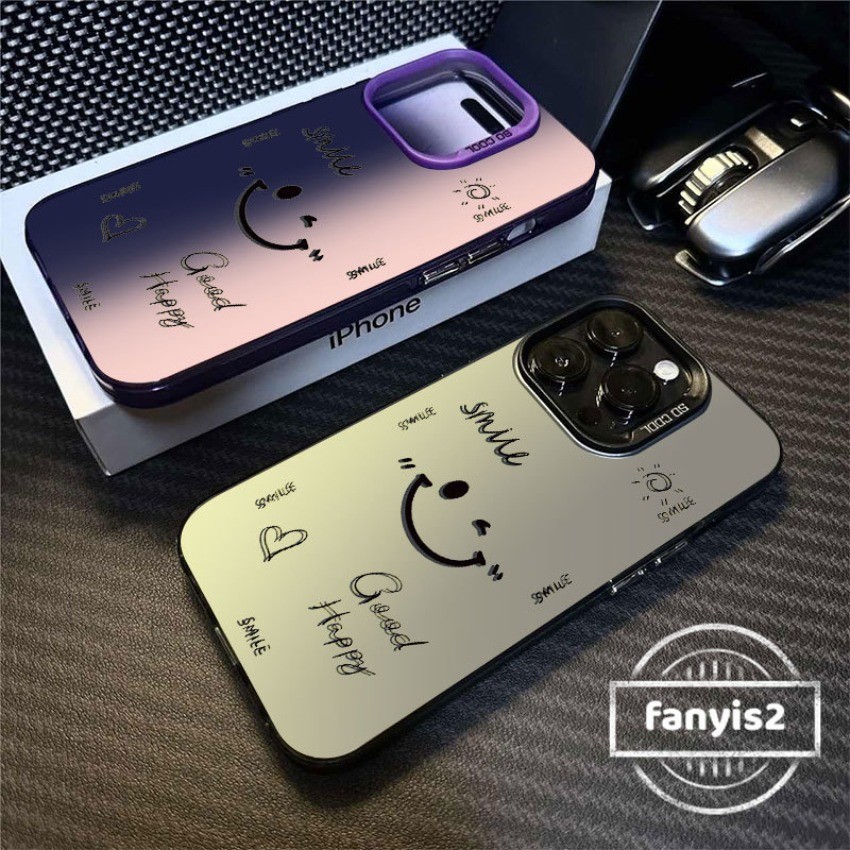 Samsung A06 A16 A55 A35 A05 A05s A15 A14 A13 A12 A53 A54 A52 A51 A32 A25 A22 A23 A50s A30s A03s A04 การ์ตูนเรียบง่ายฝาครอบป้องกันGraffitiful Faceเคสโทรศัพท์กันกระแทกหน้ายิ้ม