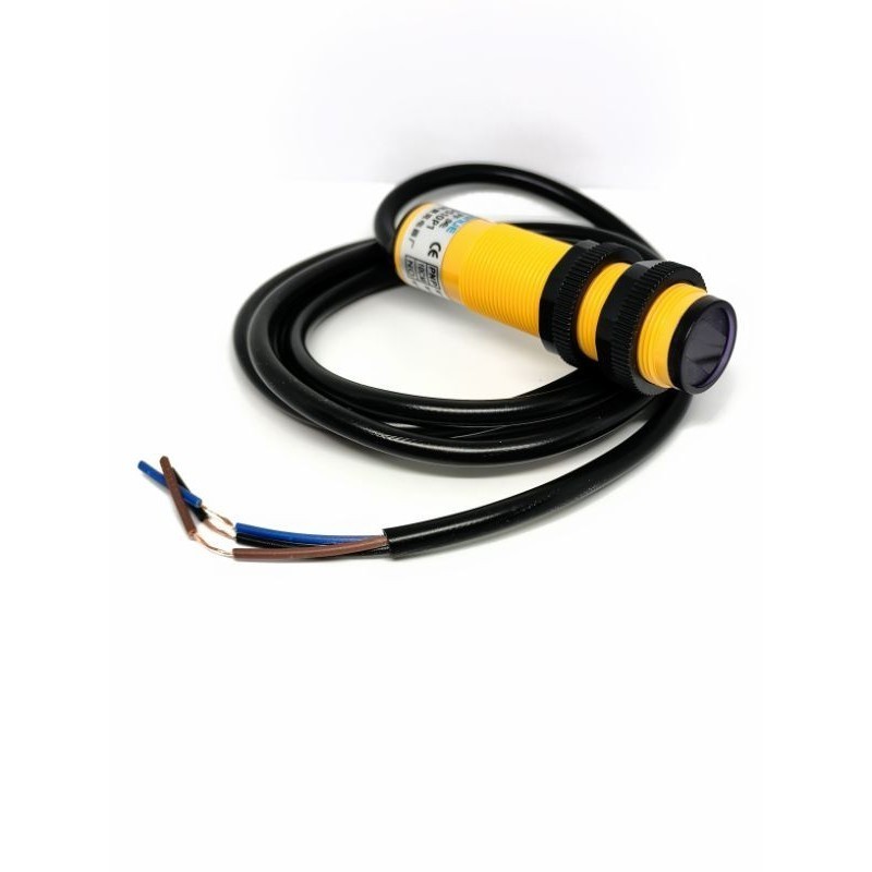 E3F-DS10P1 PNP เซ็นเซอร์ตรวจจับ ไม้ โลหะ พลาสติก ตรวจจับความเคลื่อนไหวคนสัตว์สิ่งของ ปรับระยะ10-100cm 6-36V มือหนึ่ง ราคา ถูกที่สุด ดีลบีเคเค แกลเลอรีภาพที่ 3