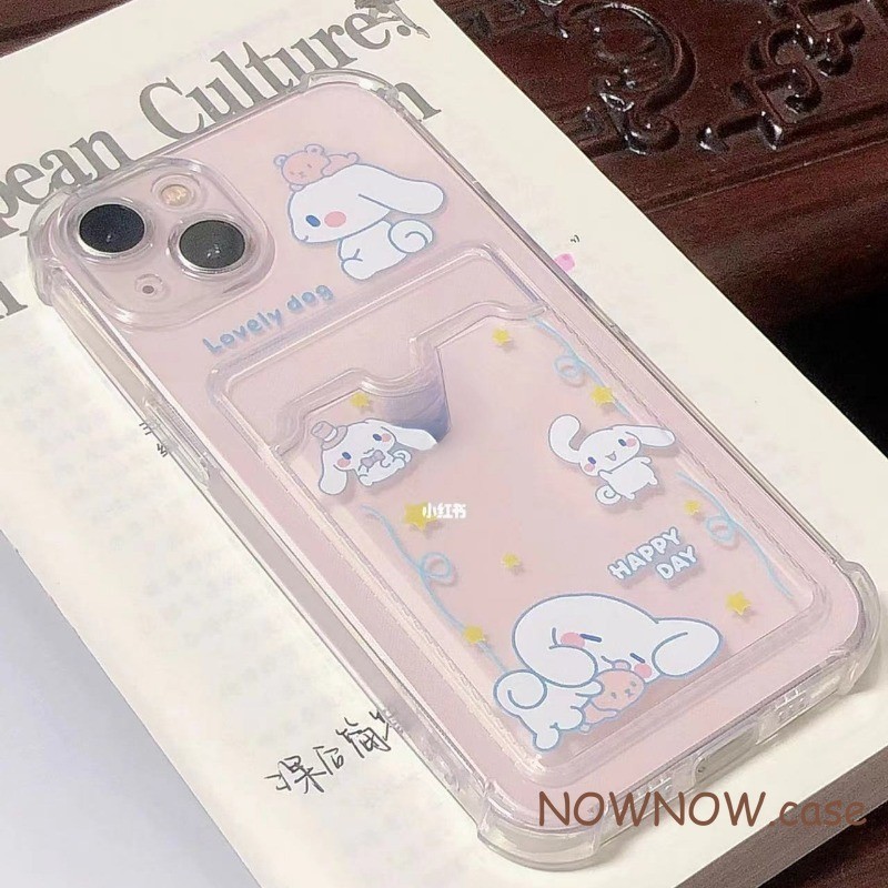 เคสโทรศัพท์มือถือ แบบนิ่ม ลายการ์ตูนสุนัขน่ารัก สําหรับ iPhone 15 14 13 12 11 Pro MAX X XR XS MAX 7 8 Plus