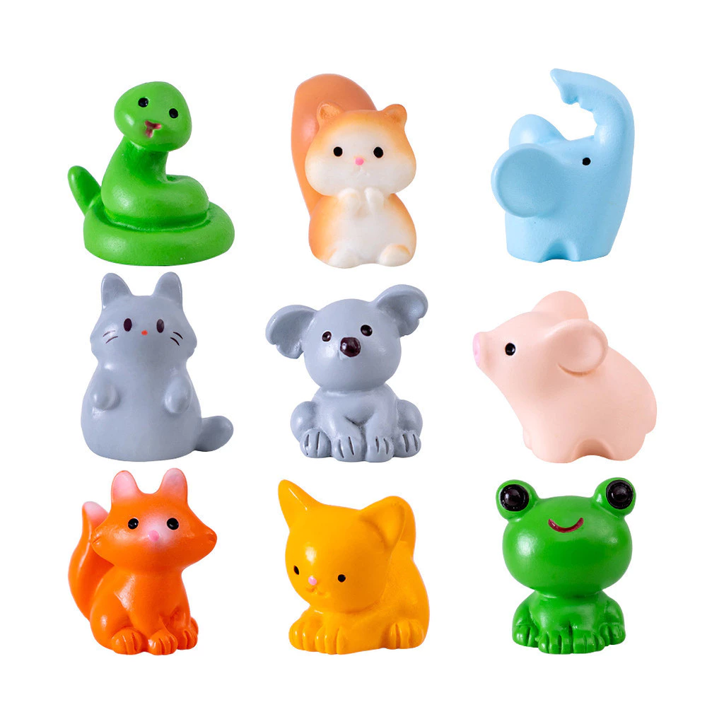 ตุ๊กตาตกแต่งสวนสัตว์น้อยกบเป็ดสีเหลืองสำหรับจัดสวนถาดไมโครแลนด์สเคป thumbnail 10