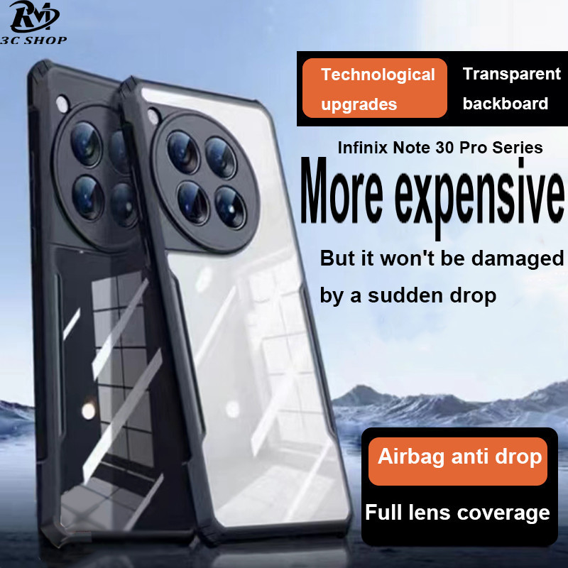 อะคริลิคใสเกราะกล้องเลนส์ป้องกันกรณีสําหรับ Infinix Note 50 50s 30 30i 30 Vip 12 12i 2022 12 Vip 12 