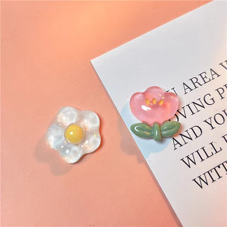 [พร้อมส่ง] แผ่นกาวเรซิ่น ลายการ์ตูนน้ําแข็งใส แฮนด์เมด สําหรับทําเครื่องประดับ ติดเคสโทรศัพท์มือถือ เชือกรัดผม 100 ชิ้น