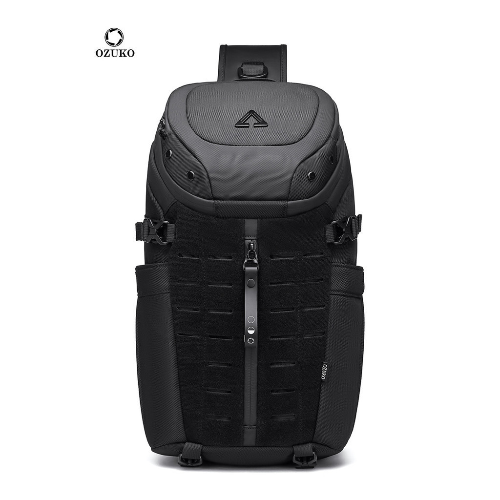 Ozuko Men's Chest Bag Sports Waterproof Crossbody Bag Men's Tactics Multifunctional Bag Men's Messen