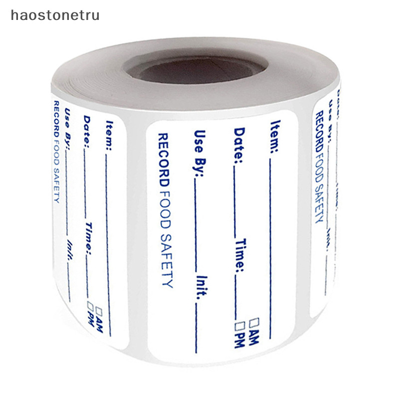 Ost 500 ชิ้น / ม้วน สติกเกอร์ครัว ตู้เย็น ช่องแช่แข็ง เก็บอาหาร วันที่ เนื้อหา ฉลาก N