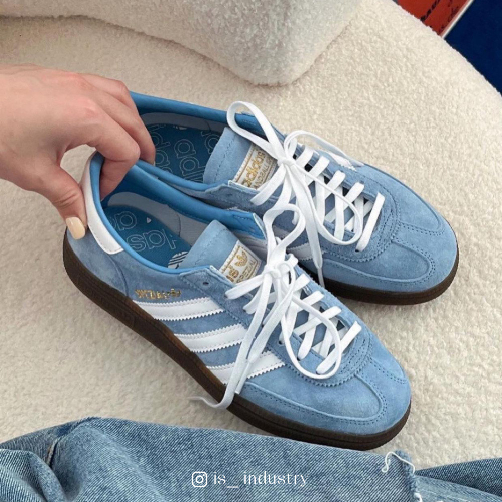 AD แฮนด์บอล Spzl 德รองเท้า 复古胶底 白蓝 BD7632