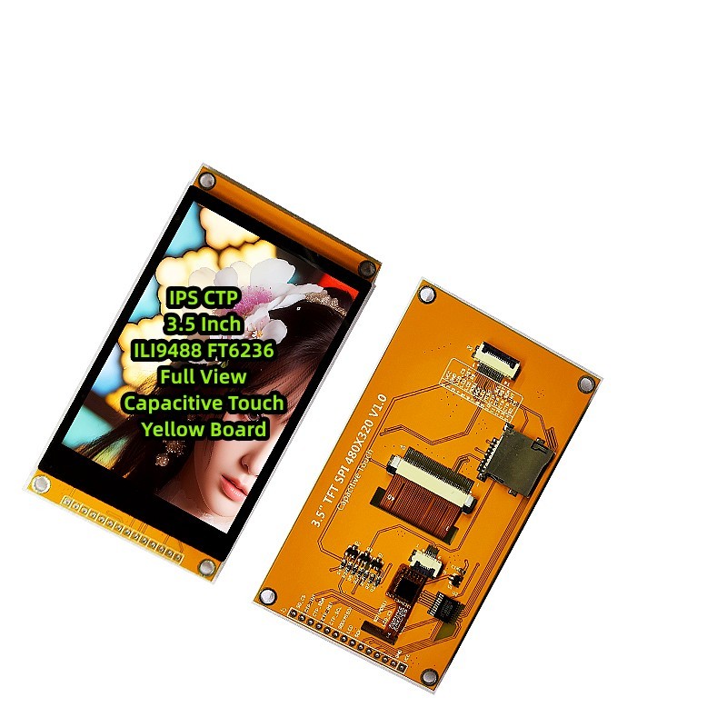 IPS CTP 3.5 Inch ILI9488 FT6236 Yellow Board Full View Capacitive Touch