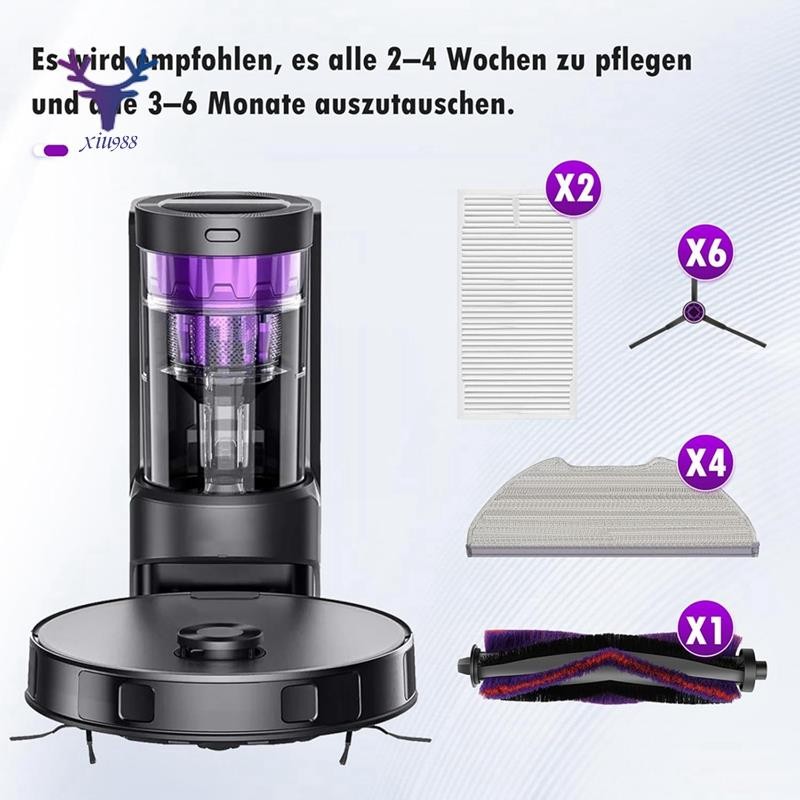 [xiu988.th] สําหรับ Eureka E10s เครื่องดูดฝุ่นหุ่นยนต์หลักแปรงด้านข้าง Hepa Filter Mop ผ้าอะไหล่อุปกรณ์เสริม ราคา ถูกที่สุด ดีลบีเคเค แกลเลอรีภาพที่ 7