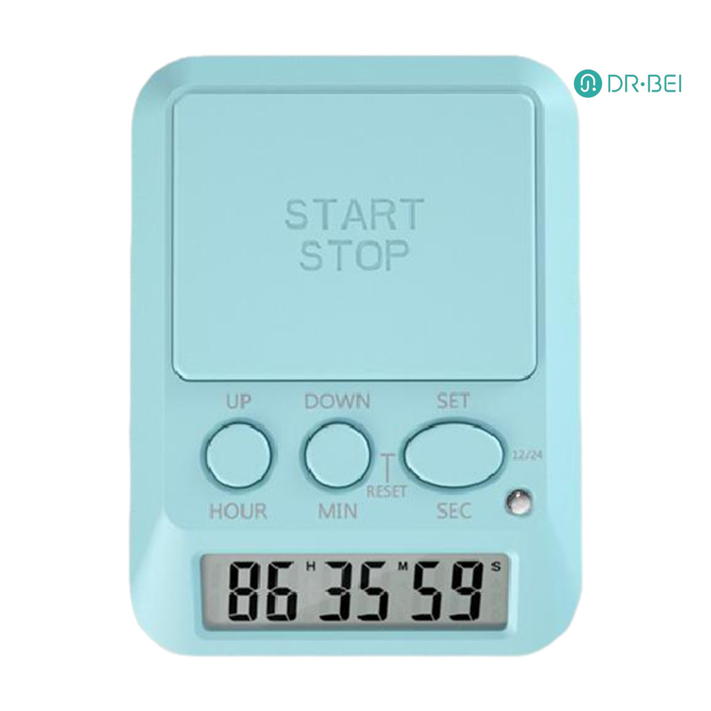 Dr.bei การเรียนรู้จับเวลาสําหรับศึกษานับถอยหลังวันที่จับเวลา Beep Light Timer Clock Multi-Function นาฬิกาอิเล็กทรอนิกส์จับเวลาน่ารักดิจิตอลสําหรับยิม Break Time Cooking Meeting - รูปที่ 6