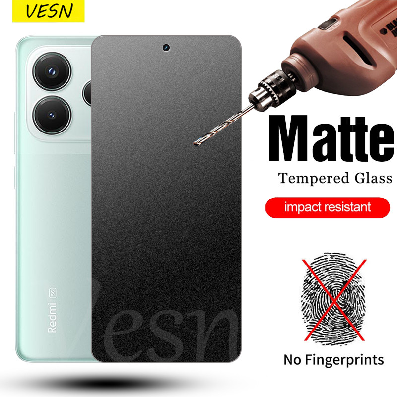 ฟิล์มกระจกเต็มจอแบบด้านรุ่น Redmi Note 15 14 13 13R 12 12T 12R 12s 11 SE 11s 11R Turbo 4 3 Pro Plus 4G 5G 2026