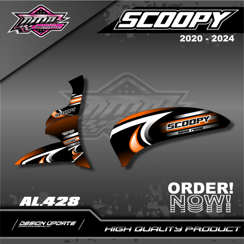 สติ๊กเกอร์ Scoopy Striping Honda Scoopy 2020-2024 รูปที่ 7