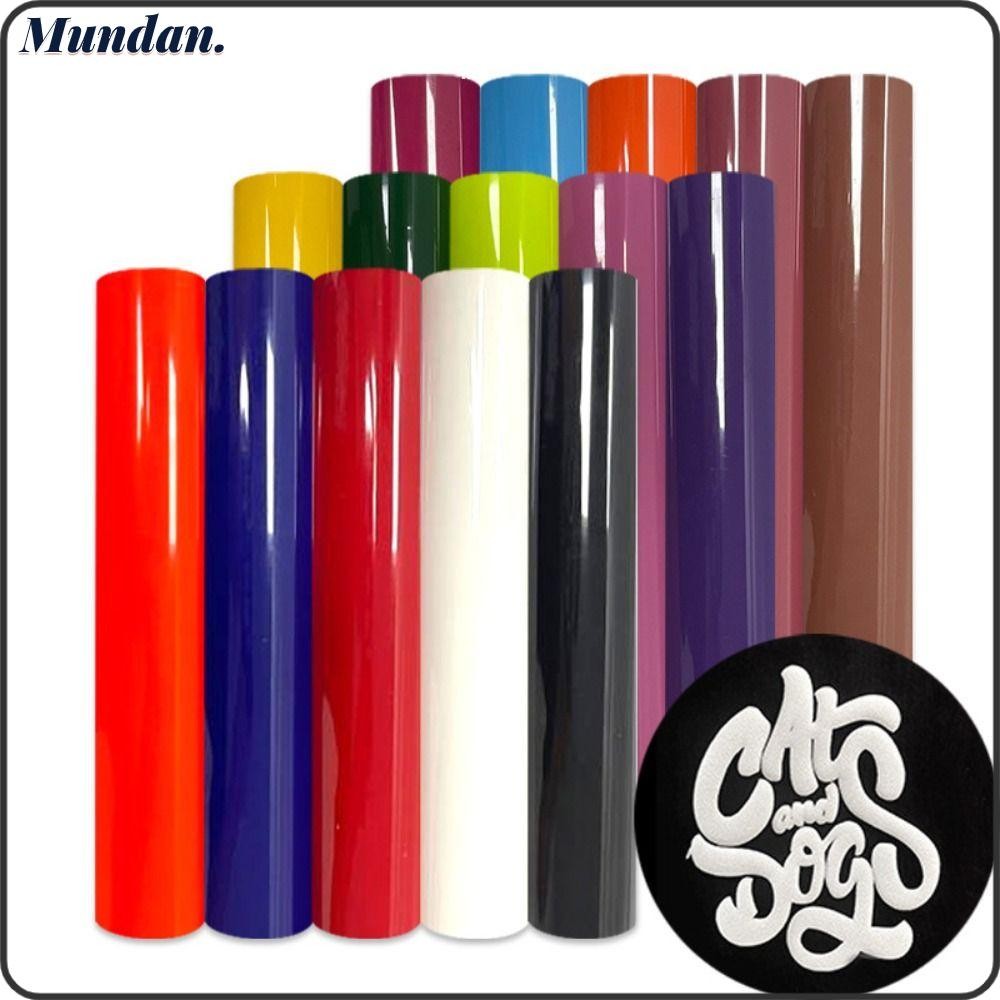 MUNDAN Puff, Transfer Vinyl Heat Transfer, DIY PU Easy to Cut HTV Vinyl Press