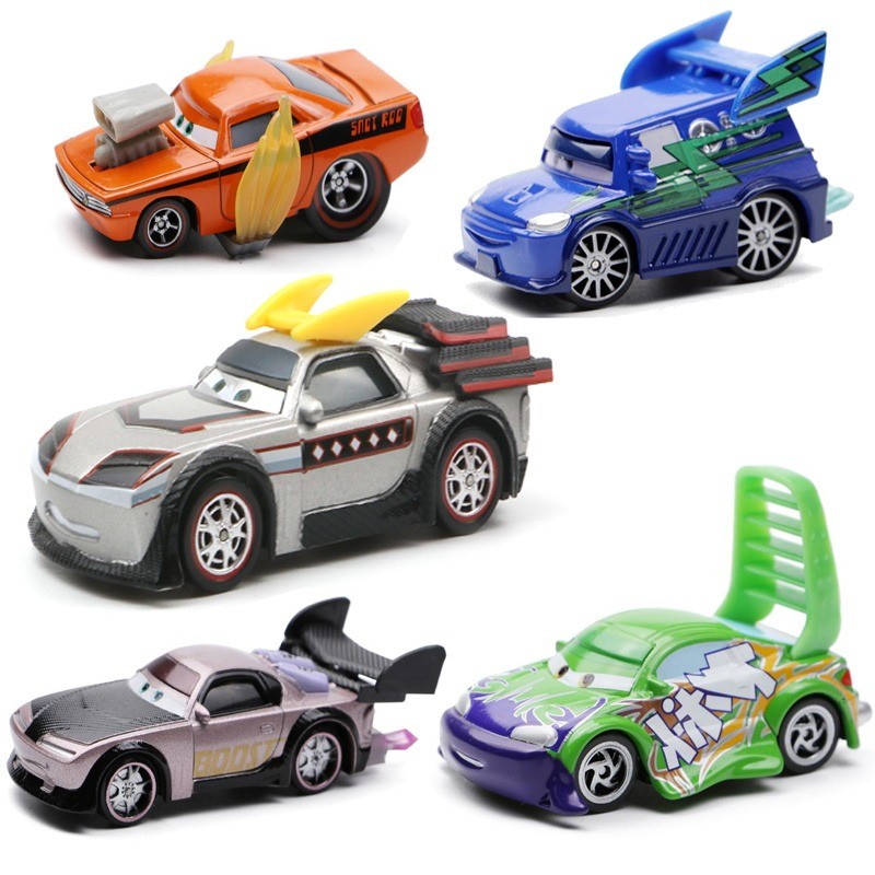 Jamxun Disney Pixar Cars 3 โลหะ Lightning Mcqueen ของเล่น Boust Slugs เปลวไฟ Dj Vingo รถของเล่นโมเดล