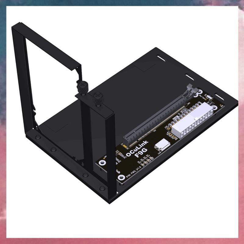 F9g-bk7 EGPU OcuLink GPU Dock PCIe4.0 X4 โน้ตบุ๊คแล็ปท็อปภายนอกกราฟิกการ์ด M.2 OcuLink to PCIE X16 อ