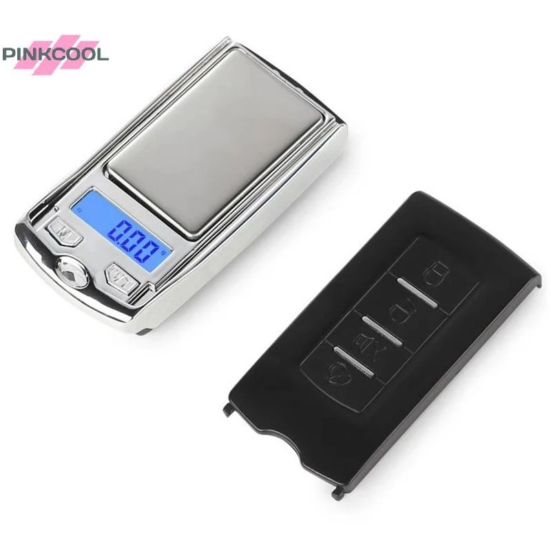 PINKCOOL เครื่องชั่งดิจิตอลแบบพกพา 200g/100g 0.01g สําหรับเครื่องประดับเงินสเตอร์ลิงทอง Gram น้ําหนักสมดุลร้อน