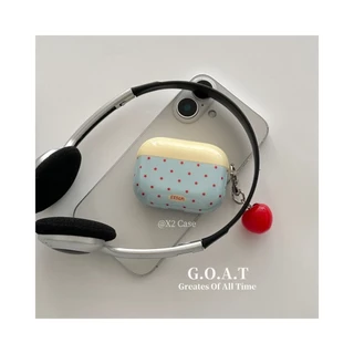 Goat 1/2/Airpods Pro/ Pro 3/Airpods Pro 2/Airpods 3 4 Soft Cortical หูฟังป้องกันและฤดูใบไม้ร่วง Arrest + พวงกุญแจ