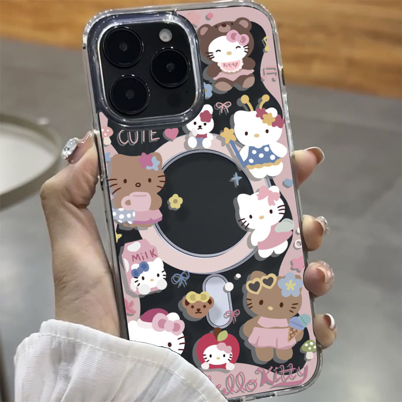 💕เคสแม่เหล็กKitty💕 เคสชาร์ได้  IPhone 13 15 7Plus 14 12 11 Pro MAX 8 7 Plus 16 xsmax#072055
