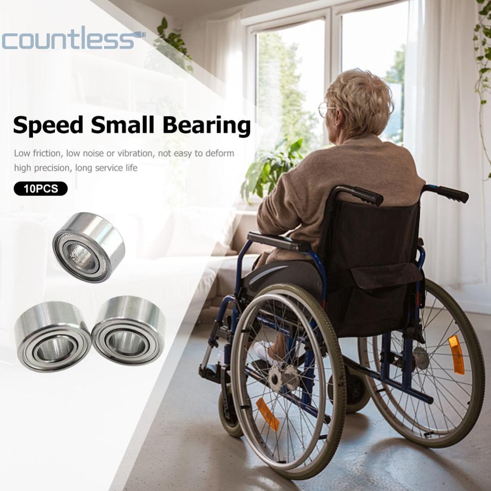 10 ชิ้นเพลาแบริ่ง Quiet 685ZZ เปลี่ยนเหล็กคาร์บอนทนทานจักรยานเครื่องประดับ [counterless.th]