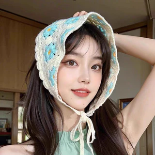 🌸GGals🌸ผ้าคาดผมสามเหลี่ยม ผ้าถัก ลายน่ารัก เครื่องประดับผม สไตล์น่ารัก แฟชั่น ส่งไวจากไทย#TJ-111