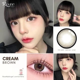 Cream ลายฮิตtiktok ฉ่ำๆ โตๆ 14.8 เลนส์ไฮโดรเจล คอนแทคเลนส์ Roze