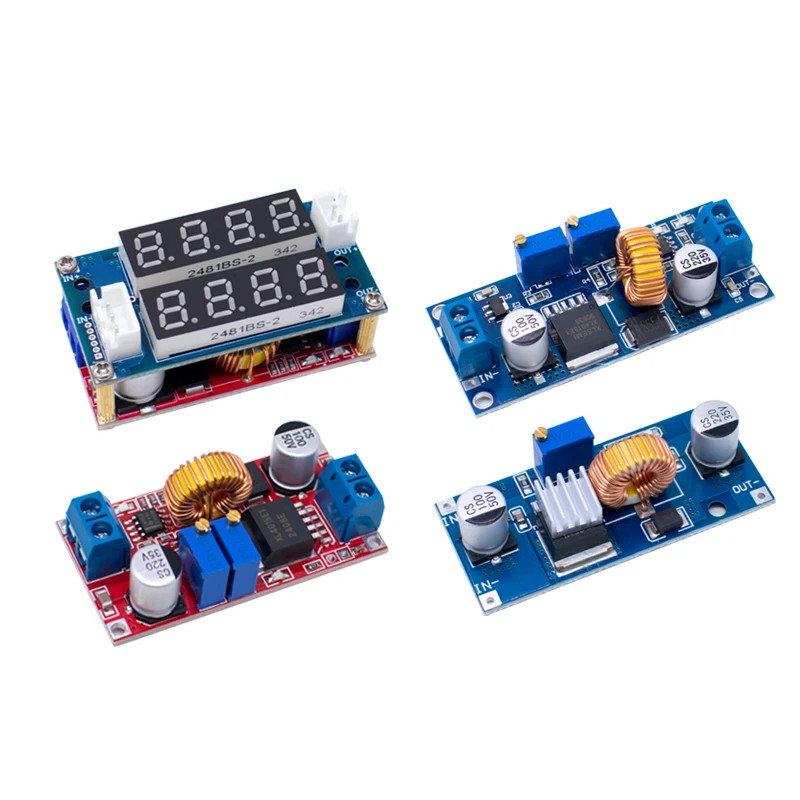 5A 12A DC เป็น DC CC CV แบตเตอรี่ลิเธียมขั้นตอนลงชาร์จบอร์ด Led Power Converter แบตเตอรี่ลิเธียม Step Down โมดูล
