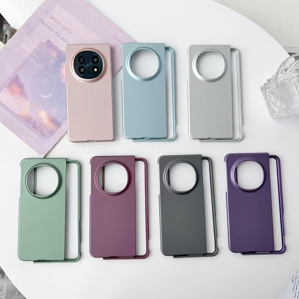 เคสโทรศัพท์ป้องกันพลาสติกแข็งสําหรับ OPPO Find N5 FIND N3 N5 N6 Fold พับบางเฉียบป้องกันฝาหลังปลอก