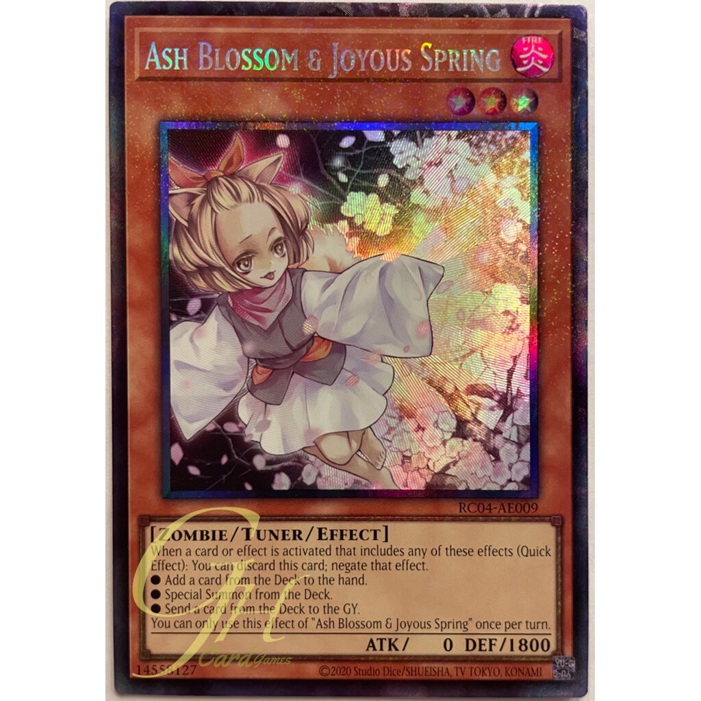 Yugioh [RC04-AE009] Ash Blossom & Joyous Spring (Collector's Rare)