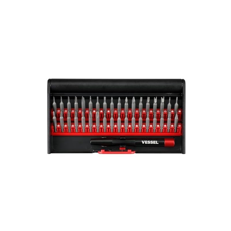 VESSEL ชุดดอกไขควง แบบเปลี่ยน สําหรับนาฬิกา แว่นตา กล้อง โทรศัพท์มือถือ แท็บเล็ต เกมคอนโซล 9836 36 ชิ้น