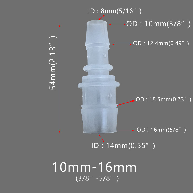 อะแดปเตอร์ข้อต่อท่อน้ํา พลาสติก ยืดหยุ่น สําหรับซ่อมแซมตู้ปลา 5 ชิ้น - รูปที่ 5