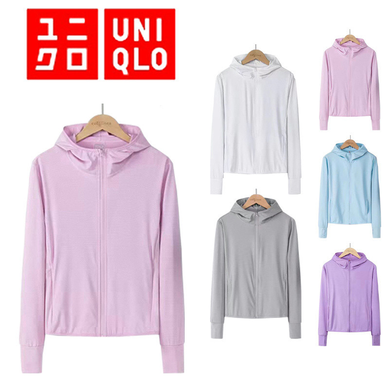 พร้อมส่ง UPF50+ เสื้อแจ็กเก็ตแขนยาว มีฮู้ด กันแสงแดด มีซิป ป้องกันรังสียูวี สําหรับผู้ชาย และผู้หญิง
