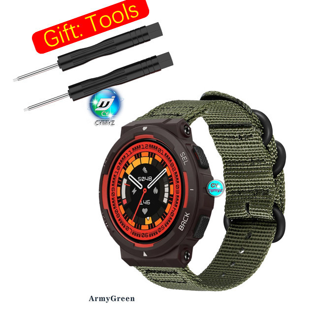 สายนาฬิกาข้อมือ ไนล่อน สําหรับ Amazfit Active Edge huami Amazfit