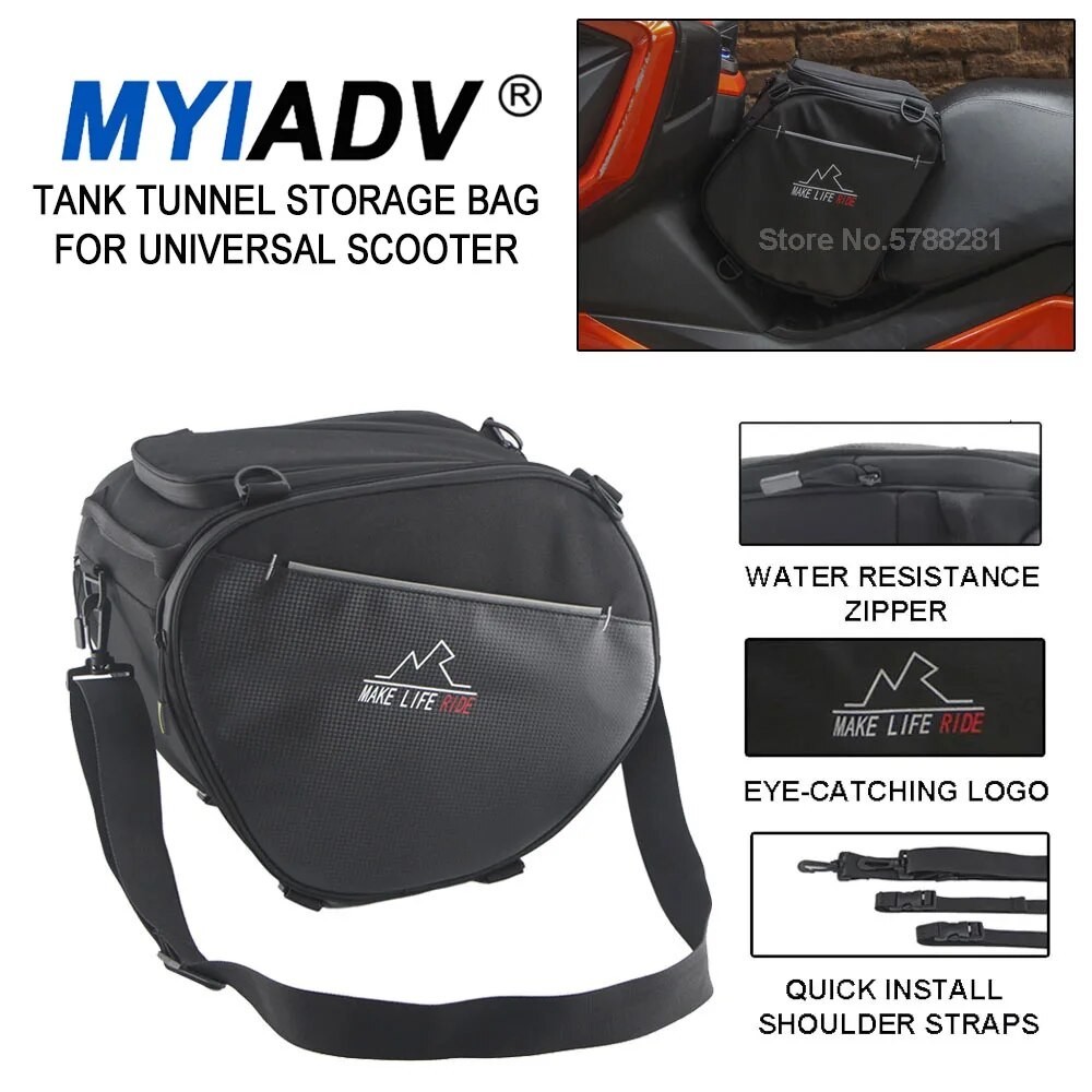 MY Scooter Tank Tunnel Storage Bag Travel Saddlebag Shoulder Toolbag For Kymco super dink 350 XCITING L300 AK-550 CKD Fo