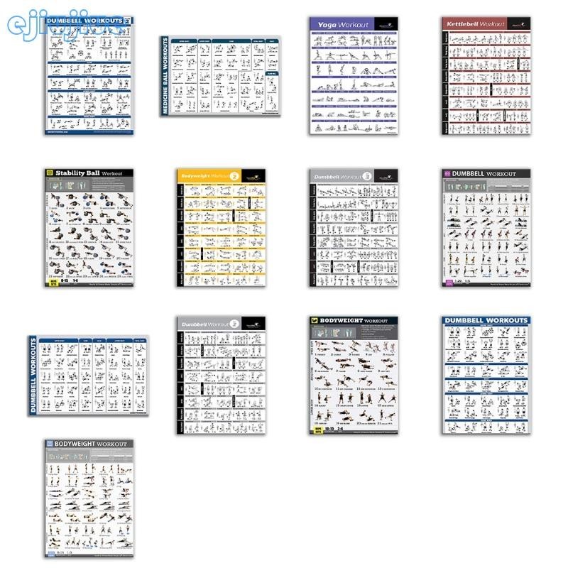 Cc โปสเตอร์ดัมเบล ออกกําลังกาย เสริมการเรียนรู้ การสร้างร่างกาย ฟรีน้ําหนักลามิเนต
