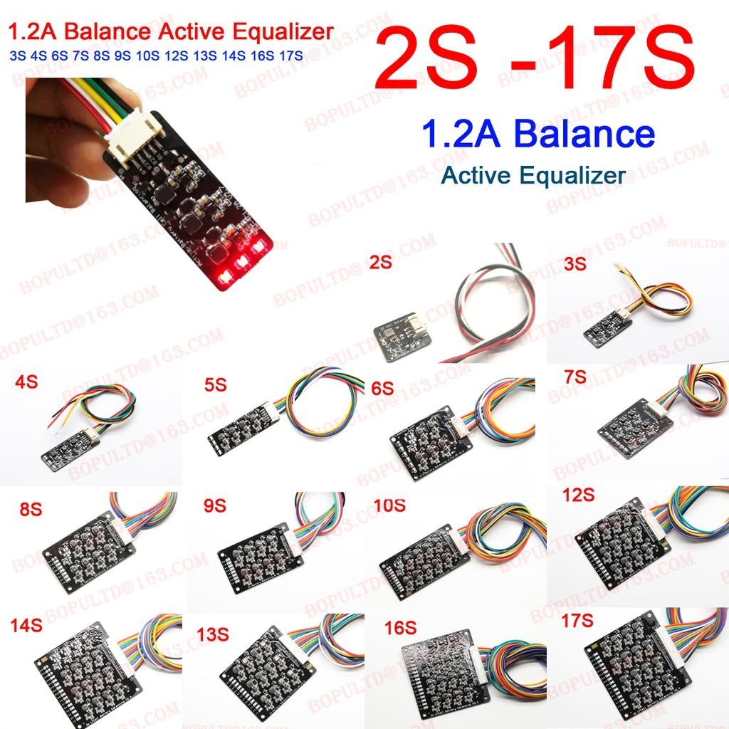 [ส่งด่วนในไทย🇹🇭]Li-ion Lifepo4 บอร์ดถ่ายโอนพลังงาน แบตเตอรี่ลิเธียม BMS 1.2A