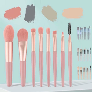 ชุดแปรงแต่งหน้ามืออาชีพ 8ชิ้น เซ็ตแปรงแต่งหน้า ขนนุ่ม คุณภาพสูง