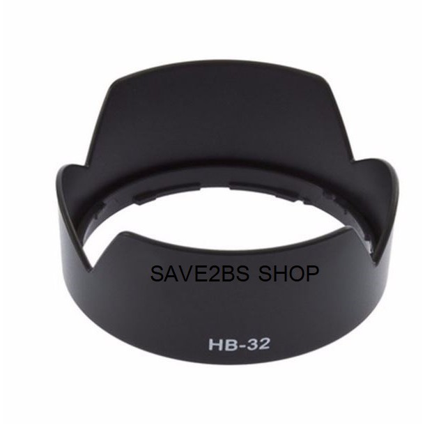ฮู๊ดเลนส์ HB-32 NIKON for D7100,D7200,D7500,D500,D5300,D5500,D5600,D3300,D3400